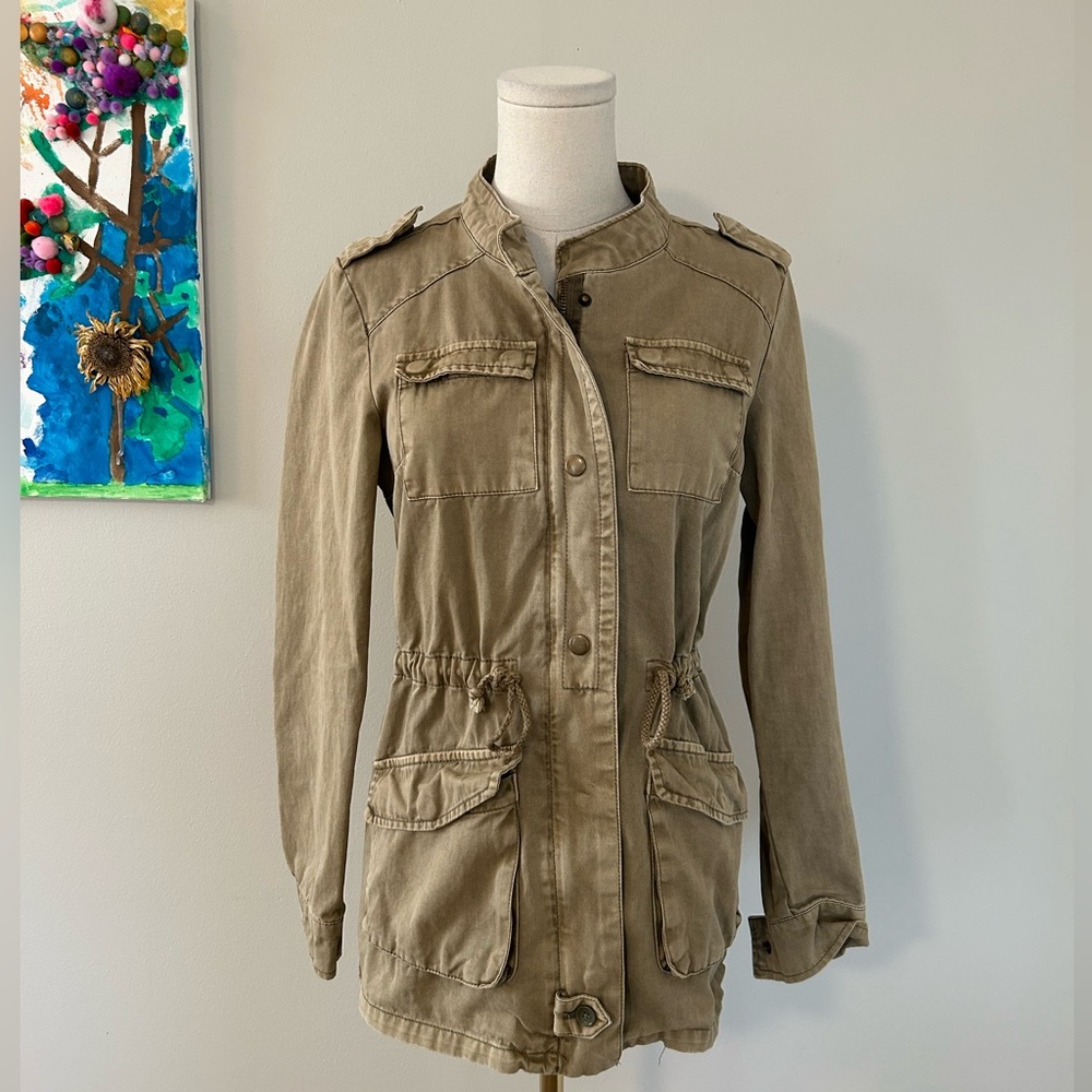 British Khaki Denim Jacket